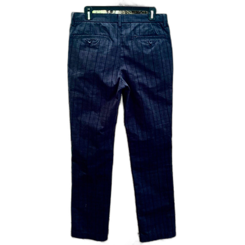 Banana Republic Aiden Fit Downtown Plaid Mens 31x32 Charcoal Gray Corp Business - Picture 2 of 10